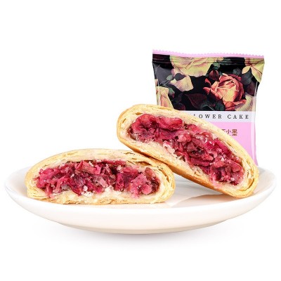 鲜花饼云南特产玫瑰饼300g/500g10枚盒装手工现烤糕点心零食小吃图3