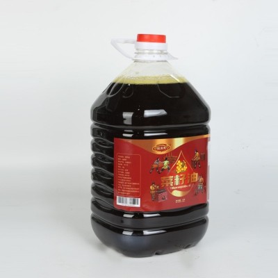 四川菜籽油厂家直供农家自榨菜油5L食用油家用商用9.2斤烹饪食用图2