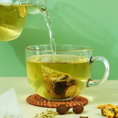 胖大海菊花茶 罐装花茶代用组合茶罗汉果甘草三角包花茶加工定制图2
