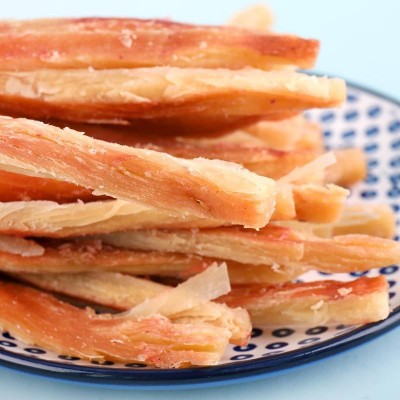 海边人 手撕鱿鱼丝200g鱿鱼条零食批发辣味碳烤即食海鲜青岛特产图3