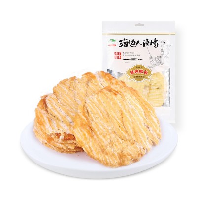 海边人碳烤鳕鱼片100g烤鱼片批发青岛特产海鲜孕妇鱼干即食海产品图4