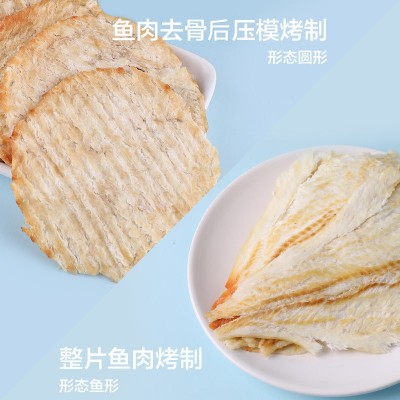 海边人碳烤鳕鱼片100g烤鱼片批发青岛特产海鲜孕妇鱼干即食海产品图2