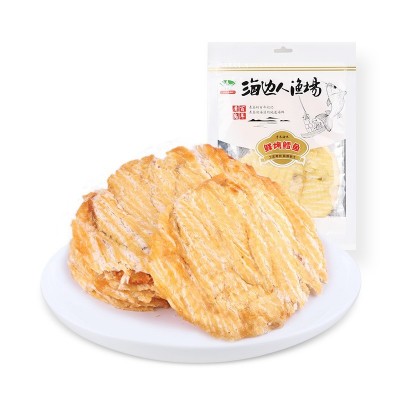 海边人碳烤鳕鱼片100g烤鱼片批发青岛特产海鲜孕妇鱼干即食海产品图5