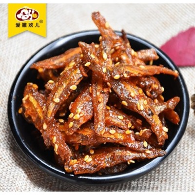 北海龙润授权香辣银鱼仔整箱散装鱼干海鲜干货休闲即食海鲜5kg