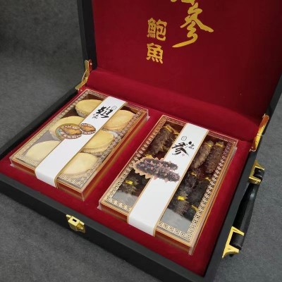 工厂直供参鲍礼盒大连海参鲍鱼礼盒干货非即食海参双拼海鲜礼盒图3
