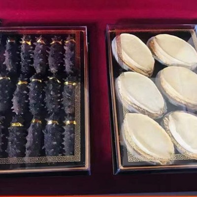 工厂直供参鲍礼盒大连海参鲍鱼礼盒干货非即食海参双拼海鲜礼盒图4