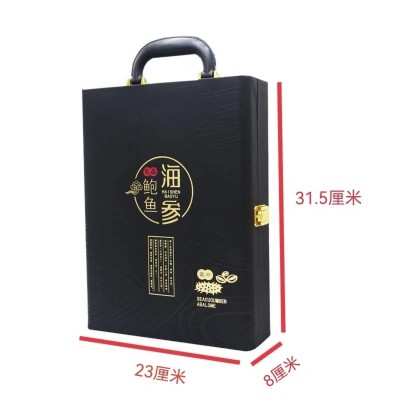 鲍鱼海参双拼海味干货干海参送礼高档海鲜礼盒淡干海参鲍鱼礼盒装图5