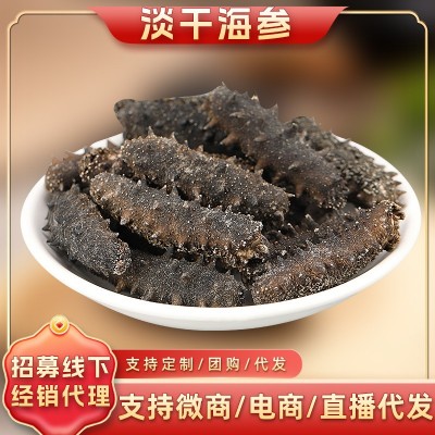 大连极速锁鲜纯淡干海参海鲜干货 全人工采补即食辽参厂家批发图1