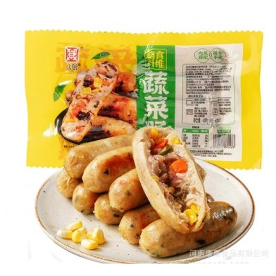 北创膳食纤维蔬菜肠400g/袋/8支膳食平衡果蔬鲜甜肉黄金肉菜比图5