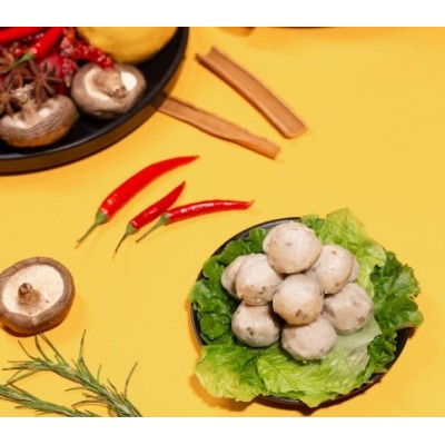 定制代工各类火锅料丸包心鱼丸潮汕风味牛肉丸仿墨鱼丸深海鱼蛋香