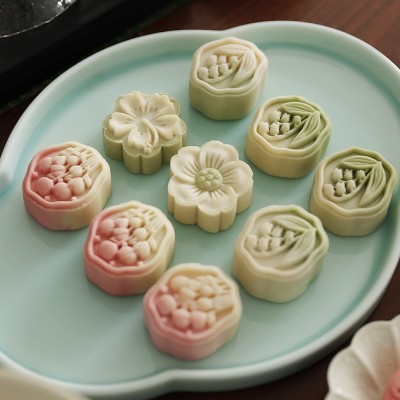 宋韵茶点礼盒烘焙类中秋月饼茶食花朵茶饮首选团购批发代发代工图2