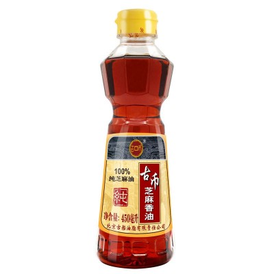 北京古币小磨香油芝麻纯香油450ml调汤凉拌调馅炒菜烹调火锅小料图4
