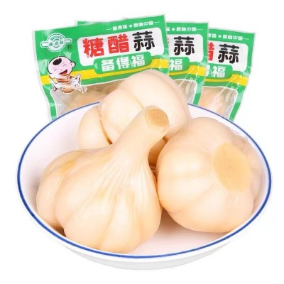 糖醋蒜200g农家种植手工腌制下饭酒菜老少皆宜爽脆开胃糖蒜头批发