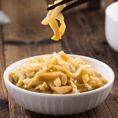 余姚榨菜芯/片/丝30g多种礼盒包装送礼脆嫩爽口农家下饭拌面咸菜图5