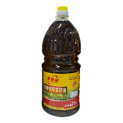 草庙山 家用浓香物理压榨菜籽油 2.5L农家纯菜籽油 厂家现货图5