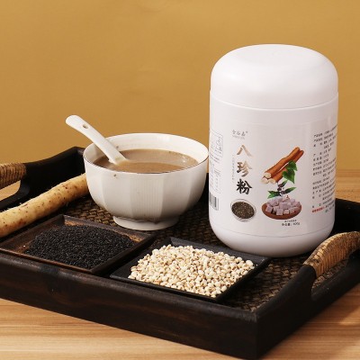现货山药茯苓奇亚籽八珍粉早餐冲调即食600g罐装速溶饱腹代餐粉图2