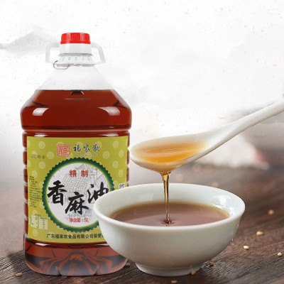 炒菜增香家用烹饪调味品商用大桶食用香麻油5L酒店餐厅凉拌香麻图5