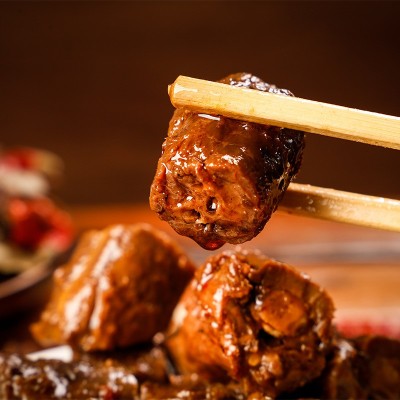 炭烤鸭脖 风味零食小时辣酱鸭脖子批发 办公室小零食辣酱图2