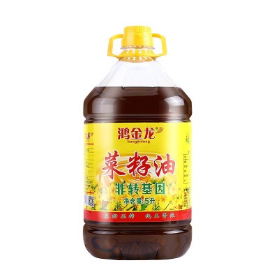 鸿金龙农家老菜油5L家用商用桶装压榨食用调和油色拉油一件代发