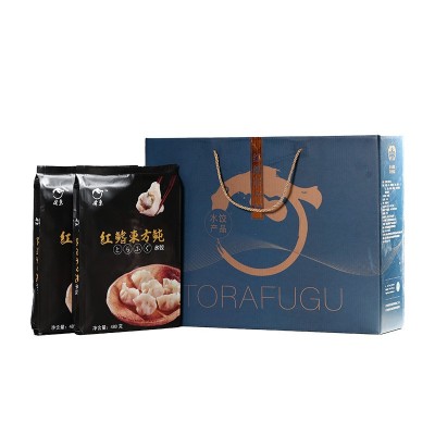 滦南县特产嘴东牌河鲀水饺速冻食用河豚鱼肉水饺手工海鲜饺子包邮图5