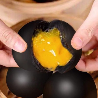 批发黑金流沙包黑金包广东茶楼早茶点心面点网红流心爆浆包子图4