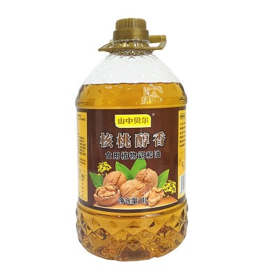 山中贝尔核桃醇香4L核桃菜籽油食用植物调和油工厂直发图5