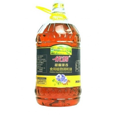 优鸿牌纯香胡麻调和油5L装家用食堂健康食用油量大从优图5