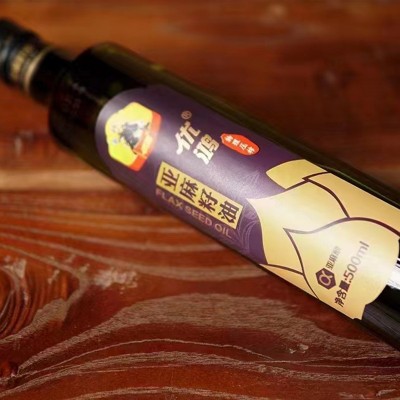 健康食用油压榨亚麻籽油500ml装厂家直供量大从优可批发零售图2