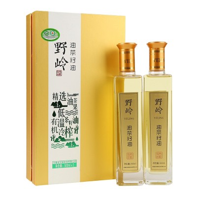 冷榨山茶油500ml*2礼盒 低温物理压榨 工厂直供