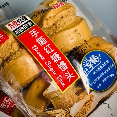 舒汇手撕红糖馒头 冷冻速食方便营养早餐儿童馒头手工点心4个*6袋图4