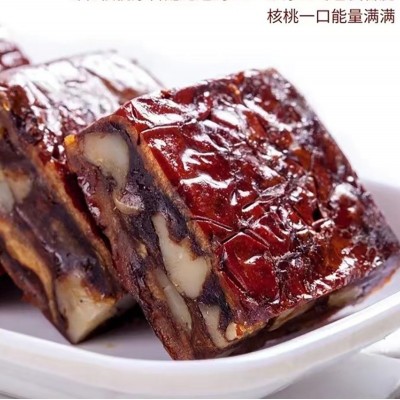 网红枣仁派批发250g 真空独立大枣夹核桃糕办公零食枣夹核桃仁派图4