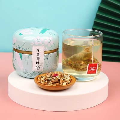 蜜桃乌龙茶柠檬荷叶红茶组合水果茶三角茶包罐装花茶冷泡多种批发图3