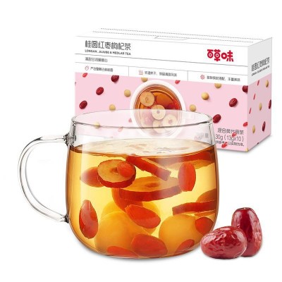 【百草味】桂圆红枣枸杞茶 168g花草茶茶包组合花茶女生冬日饮品