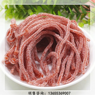 雪花山楂丝 酸甜休闲小零食 小吃怀旧儿时 厂家货源 果脯山楂条图2