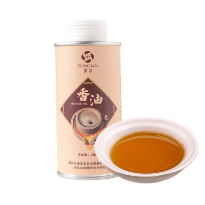 厂家供应纯芝麻香油 250ML 物理压榨滴滴浓香 家用商用凉拌调味香