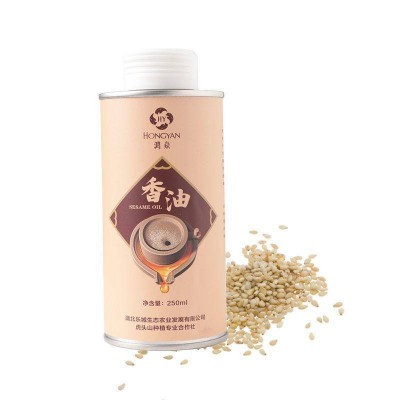 厂家供应纯芝麻香油 250ML 物理压榨滴滴浓香 家用商用凉拌调味香图2