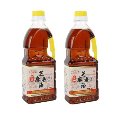 河南特产小磨香油 500ml两瓶凉拌菜火锅蘸料调味油芝麻食用油批发图4