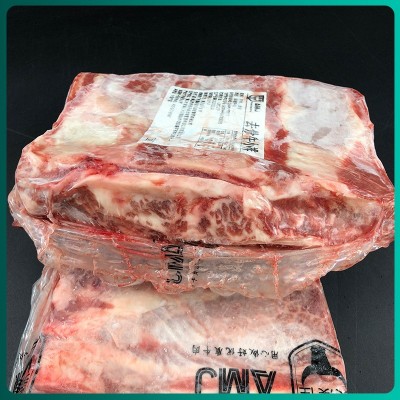 美澳佳AMJ谷饲牛小排 精修去骨牛小排原切雪花牛排冷冻短肋肉批发图2