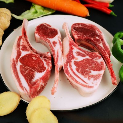 深山百草 法式羊排战斧羊排 新鲜羔羊肋排烧烤的食材批发厂家货源图4