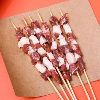 内蒙鲜羔羊肉串30串烧烤食材厂家牛肉批发600克20串红柳枝羊肉串图4