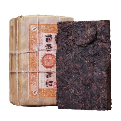 云南普洱茶熟茶 昔归古树熟茶 普洱熟茶砖100g 熟普 厂家批发图4
