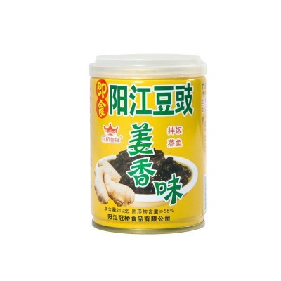 阳江即食豆豉3种口味姜香蒜蓉香辣广东农家商用拌饭拌面酱豆豉图2