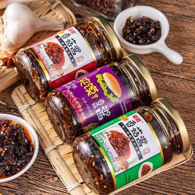 厂家一件代发商用香菇酱牛肉酱210g/瓶 24瓶/箱 抖音一件代发图4