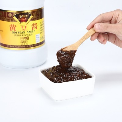 定制贴牌2kg濠源香广东黄豆酱 特产美味宝宝厨房家用下饭款黄豆酱图3