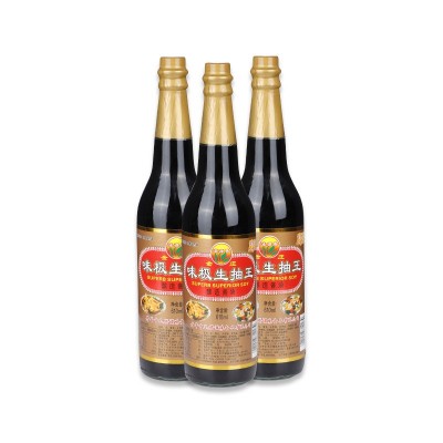 定制贴牌味极生抽王 610ML家用厨房醇香酱油 大豆生抽酱油箱装图4