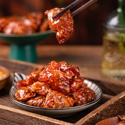 【一件代发】内蒙古水晶牛筋熟食独立包装办公室零食特产开袋即食图5
