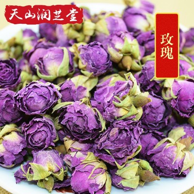 2022年新疆和田沙漠玫瑰头茬花 大马士革250g 玫瑰花冠泡茶干花蕾图2