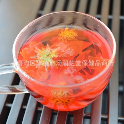 新疆散装红菊花茶 红菊花草茶产地直销 500g菊花茶散装礼品批发图2
