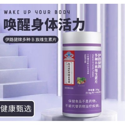 南京同仁堂绿金家园维生素B族片多种复合维生素0.5g*60片/瓶30克图3