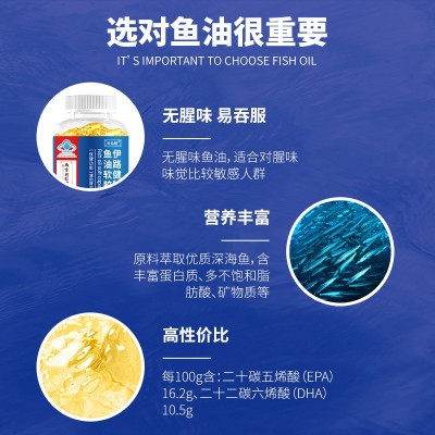 南京同仁堂深海鱼油软胶囊中老年辅助降血脂保健品批发源头厂家图2